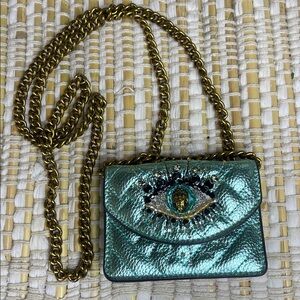 Kurt Geiger Micro Mini Kensington Eye Gold chain bag